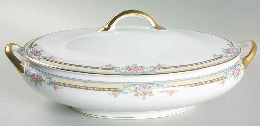 Poinciana Oval Covered Vegetable by Noritake-1