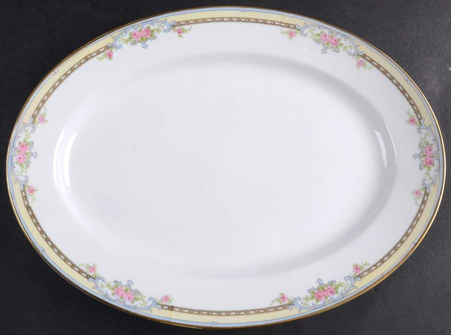 Poinciana 11" Oval Serving Platter by Noritake-1
