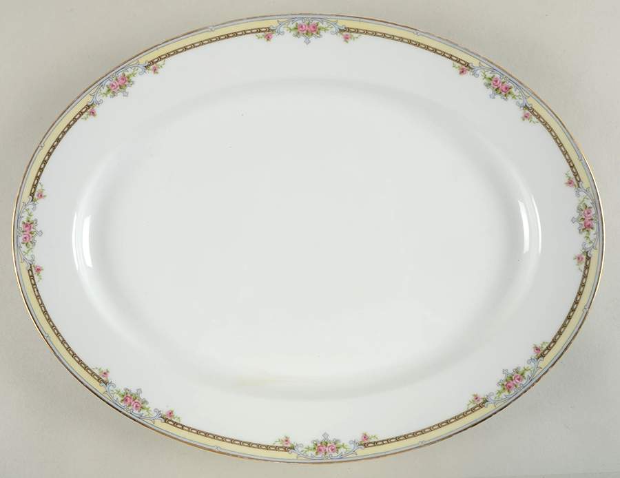 Poinciana 16" Oval Serving Platter by Noritake-1