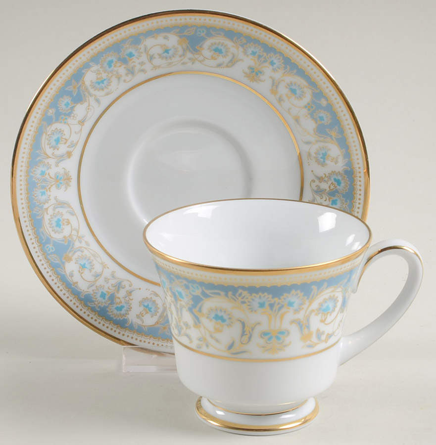 Polonaise Footed Cup & Saucer Set by Noritake-1