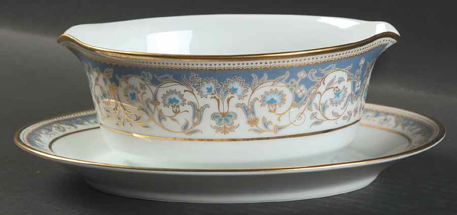 Polonaise Gravy Boat with Attached Underplate by Noritake-1