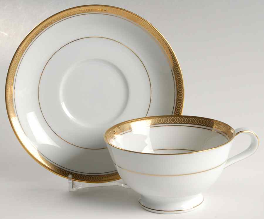 Pompeii Footed Cup & Saucer Set by Noritake-1