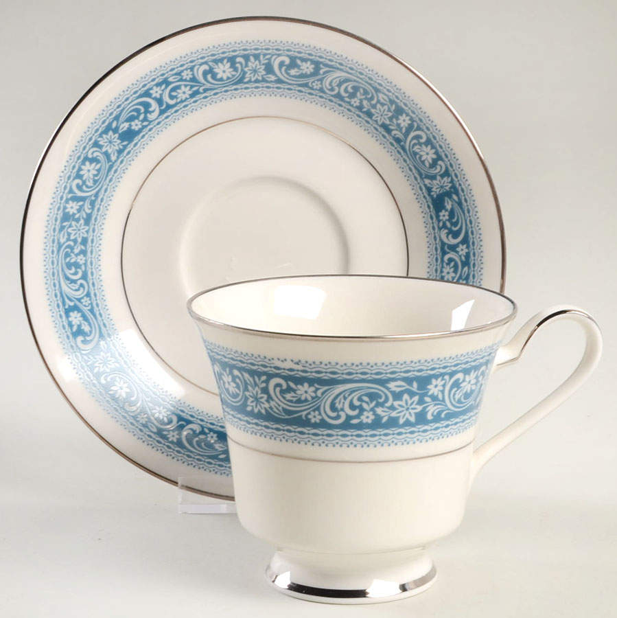 Pontchartrain Footed Cup & Saucer Set by Noritake-1