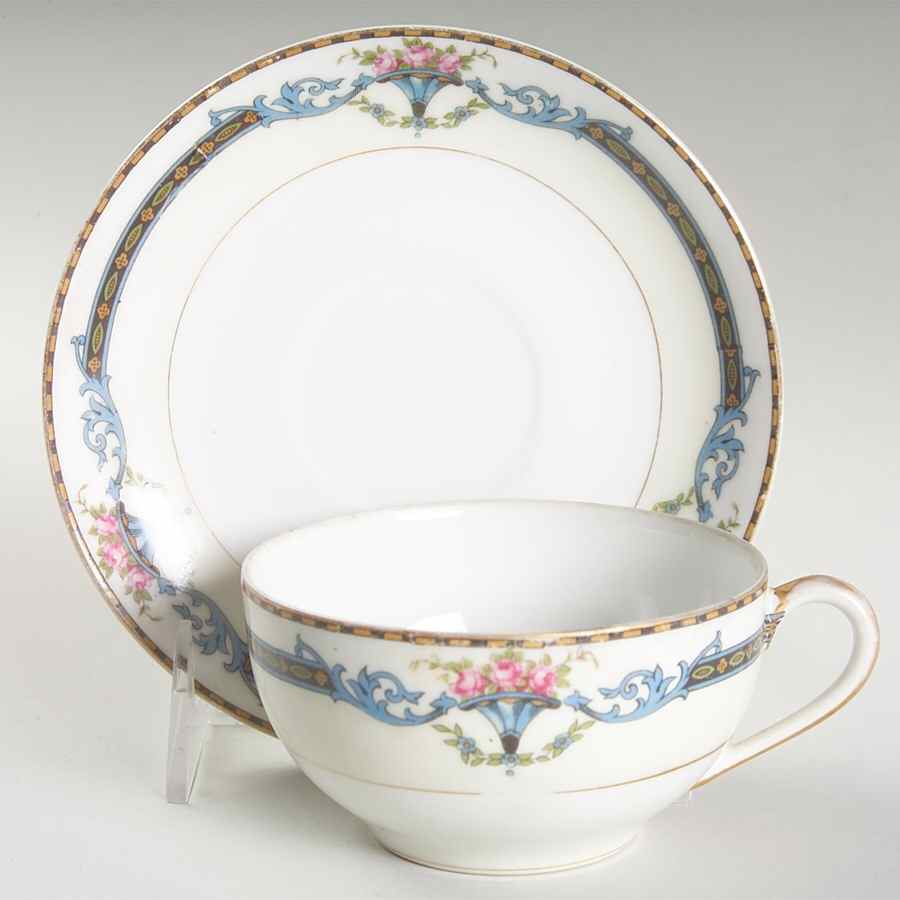Pontiac Flat Cup & Saucer Set by Noritake-1