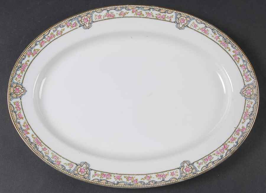 Portland 12" Oval Serving Platter by Noritake-1