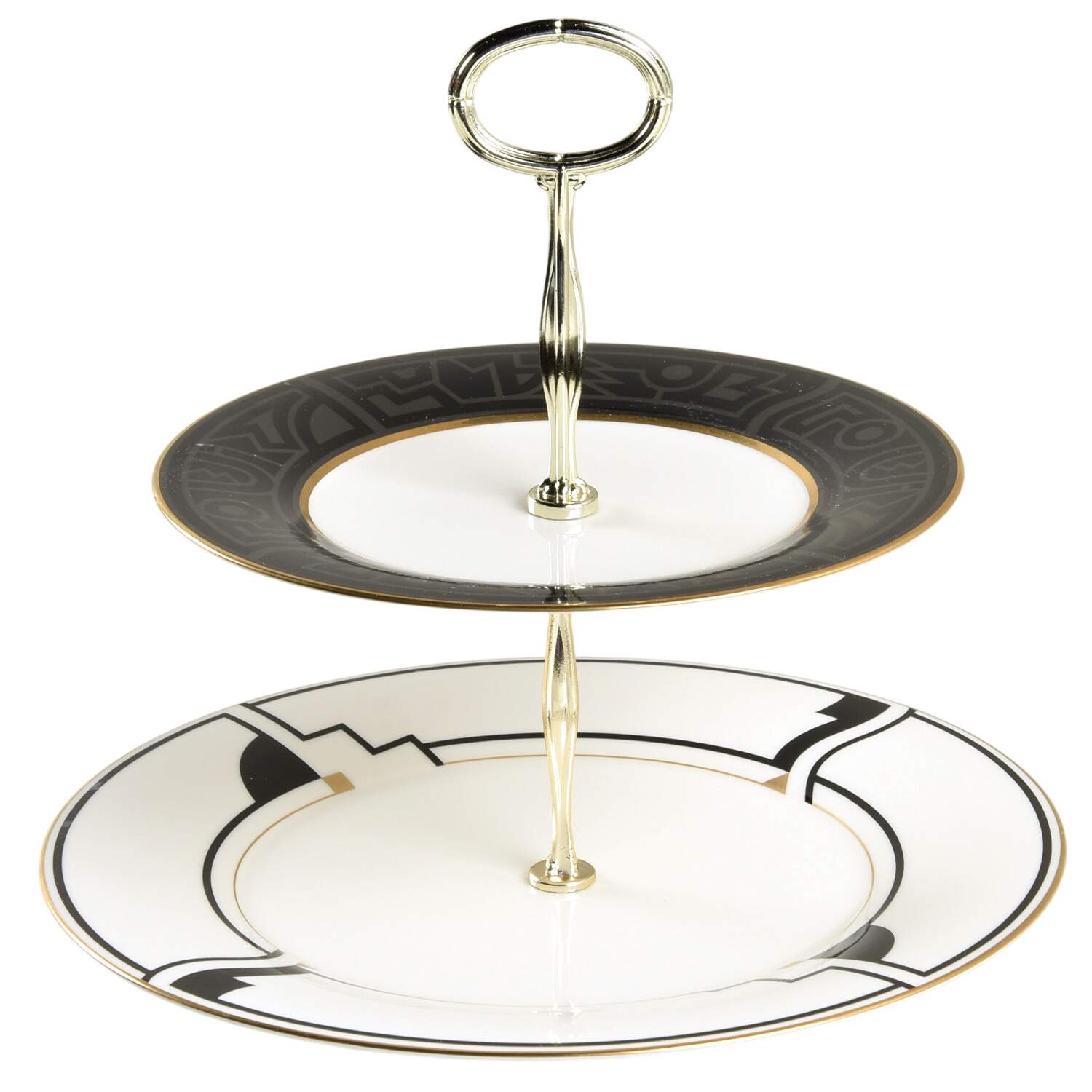 Portfolio 6 5/8"-10"  2 Tiered Serving Tray (Dp, Sp) HC by Noritake-1