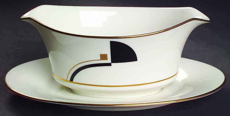 Portfolio Gravy Boat with Attached Underplate by Noritake-1