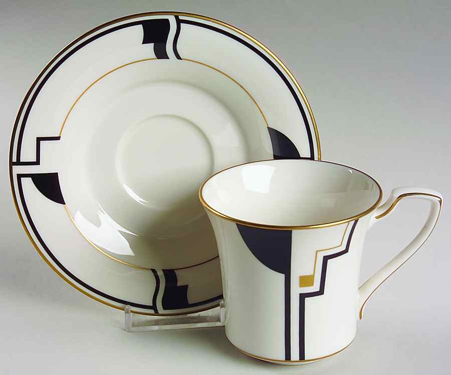 Portfolio Flat Cup & Saucer Set by Noritake-1
