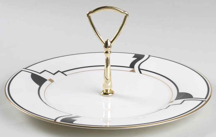 Portfolio Round Serving Plate with Handle (DP) by Noritake-1