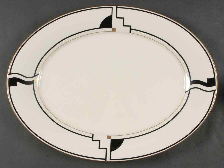 Portfolio 15" Oval Serving Platter by Noritake-1