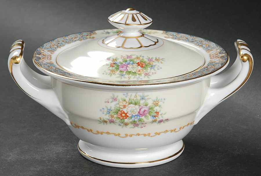 Posy Sugar Bowl & Lid by Noritake-1