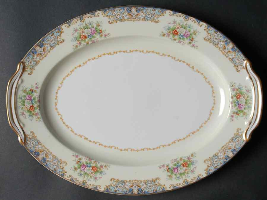Posy 11" Oval Serving Platter by Noritake-1