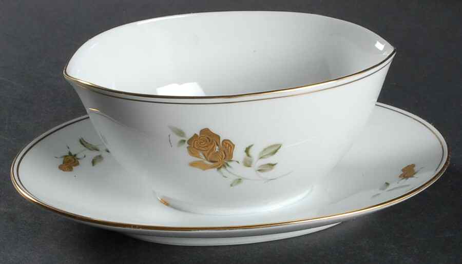 Prima Donna Gravy Boat with Attached Underplate by Noritake-1
