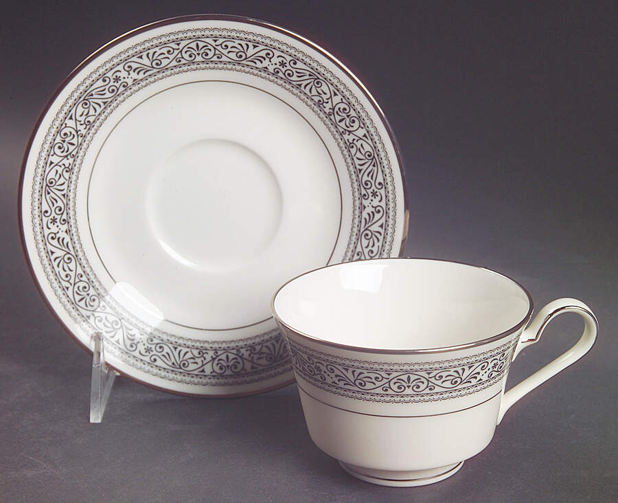 Prelude Footed Cup & Saucer Set by Noritake-1