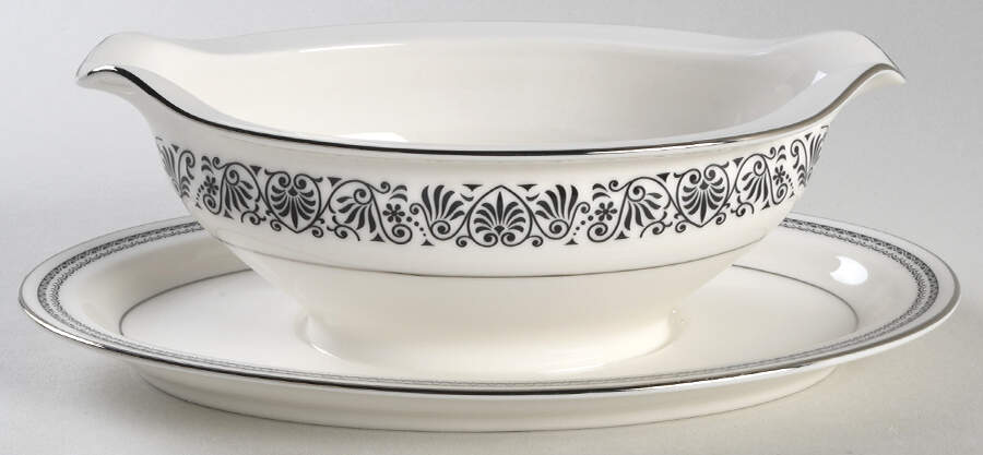 Prelude Gravy Boat with Attached Underplate by Noritake-1