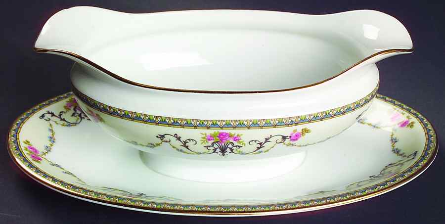 Premier Gravy Boat with Attached Underplate by Noritake-1