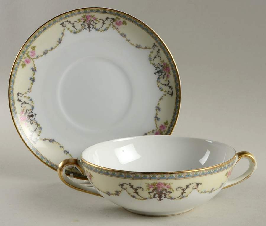 Premier Flat Cream Soup Bowl & Saucer Set by Noritake-1