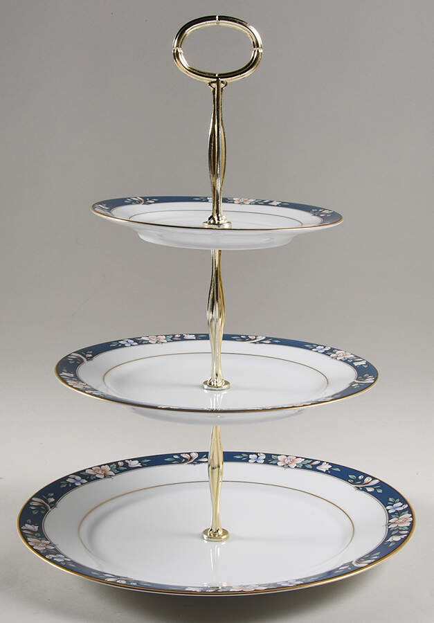 Prescott 13 7/8"-14 1/4" 3-Tiered Serving Tray(DP,SP,BB) HC by Noritake-1