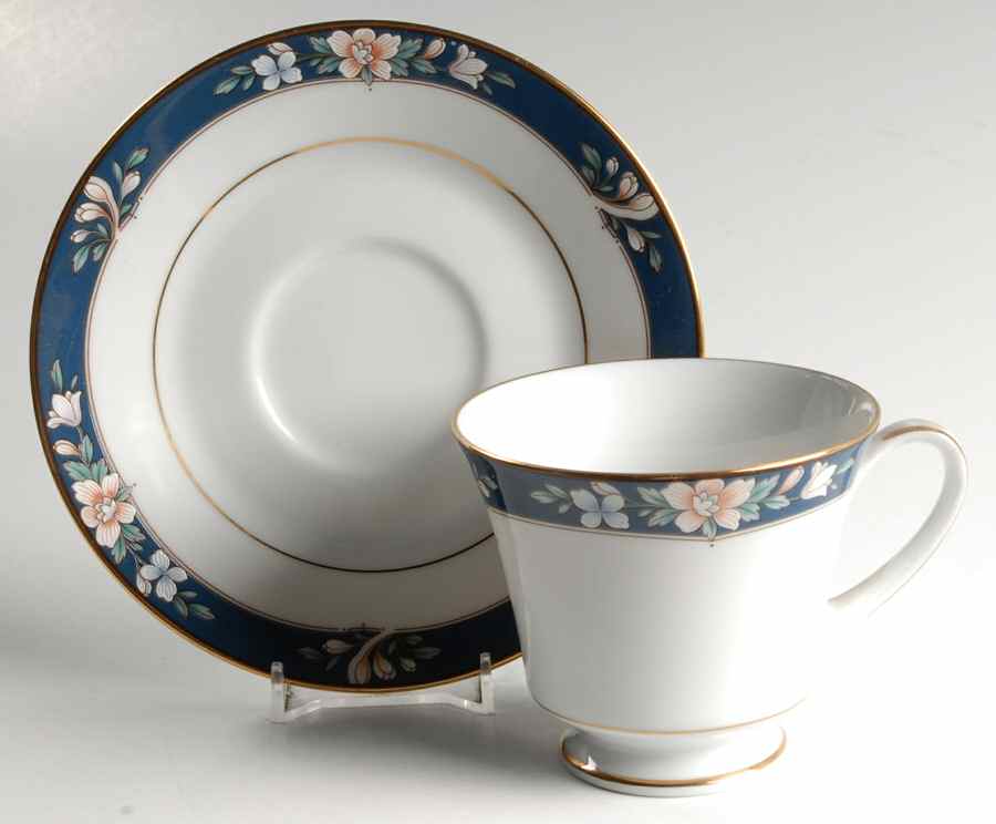 Prescott Footed Cup & Saucer Set by Noritake-1