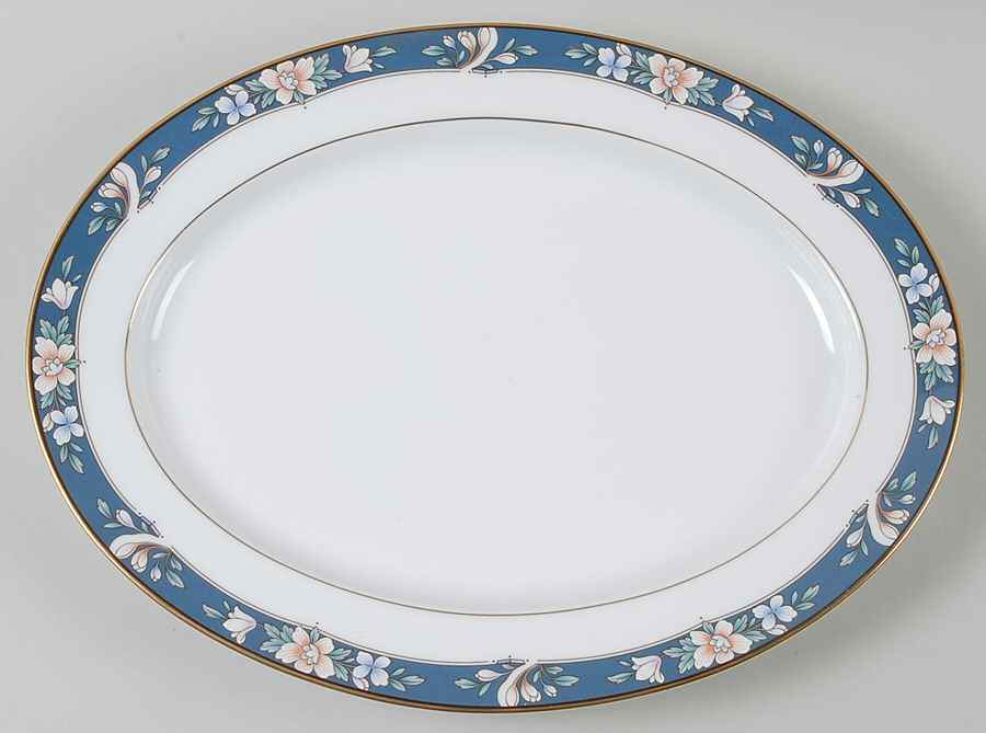 Prescott 13" Oval Serving Platter by Noritake-1