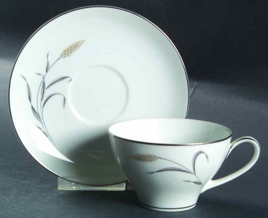 Prairie Gold Flat Cup & Saucer Set by Noritake-1