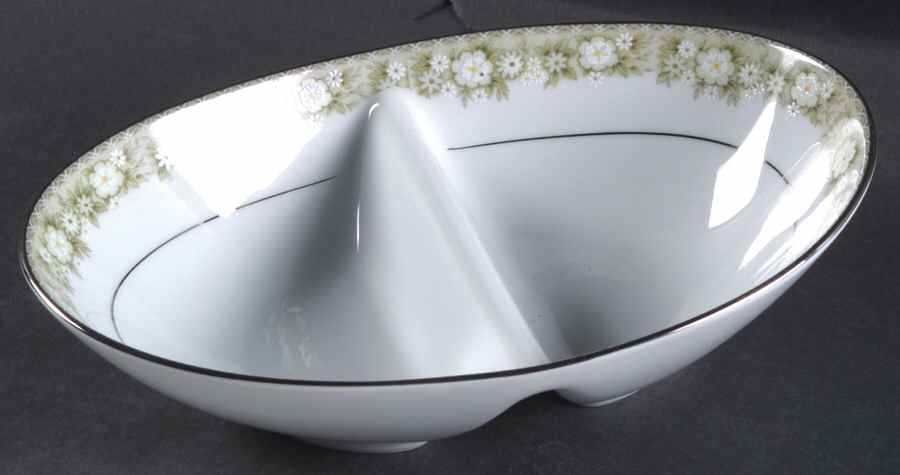 Princeton 10" Oval Divided Vegetable Bowl by Noritake-1