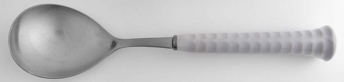 Primary Salad Serving Spoon with Stainless Bowl by Noritake-1