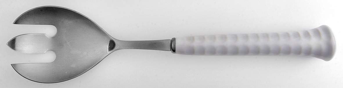 Primary Salad Serving Fork with Stainless Prongs by Noritake-1