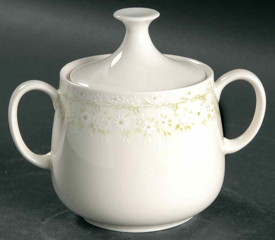 Primavera Sugar Bowl & Lid by Noritake-1