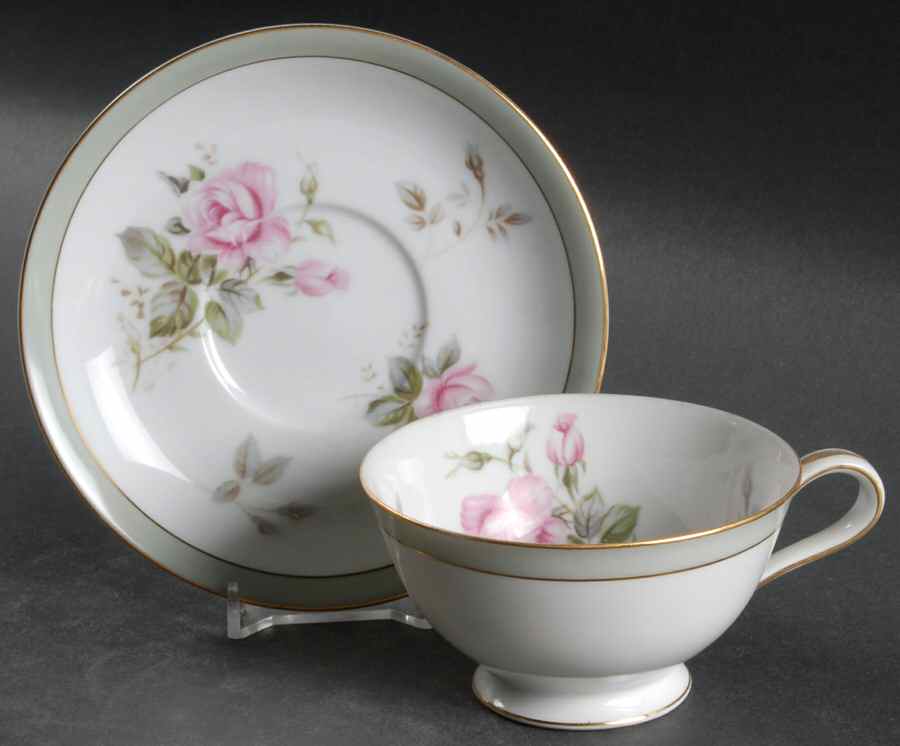 Priscilla Footed Cup & Saucer Set by Noritake-1