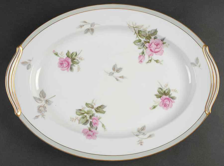 Priscilla 16" Oval Serving Platter by Noritake-1