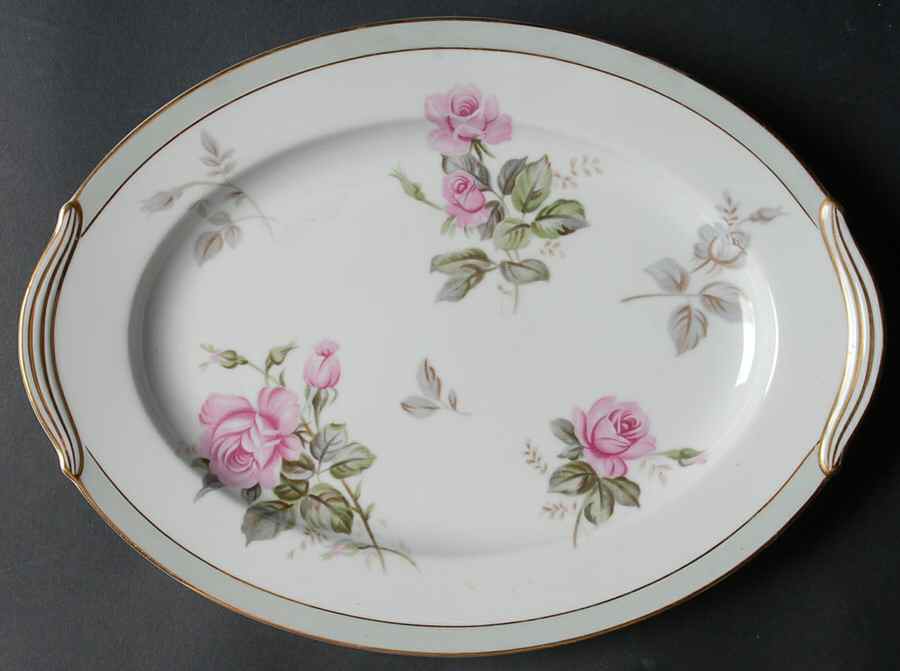 Priscilla 11" Oval Serving Platter by Noritake-1