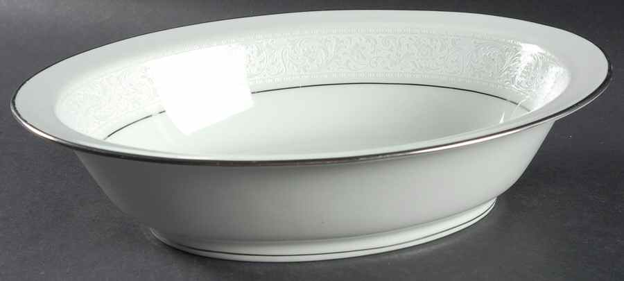 Promise Me Green 10" Oval Vegetable Bowl by Noritake-1
