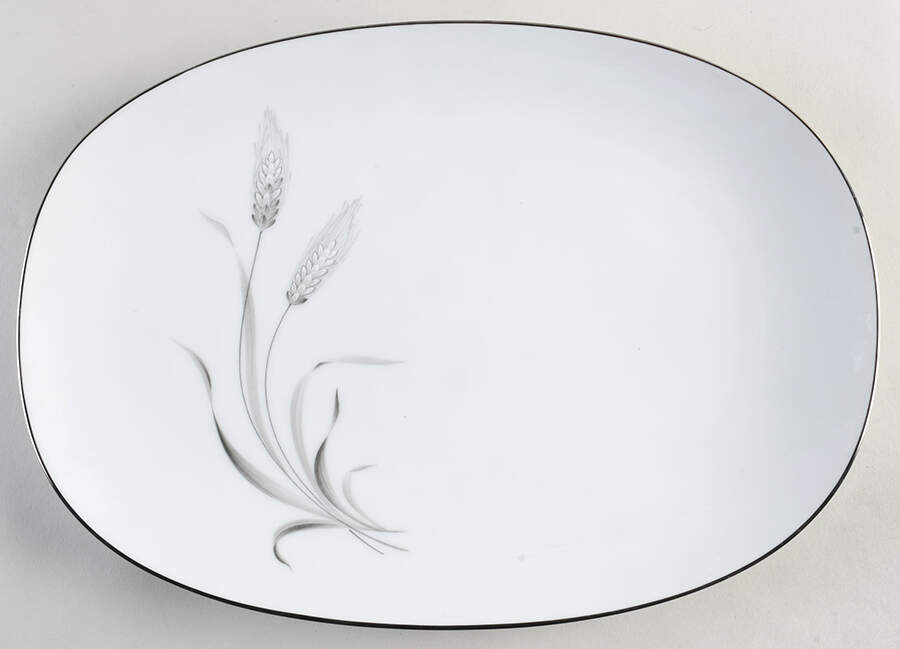 Prosperity 13" Oval Serving Platter by Noritake-1
