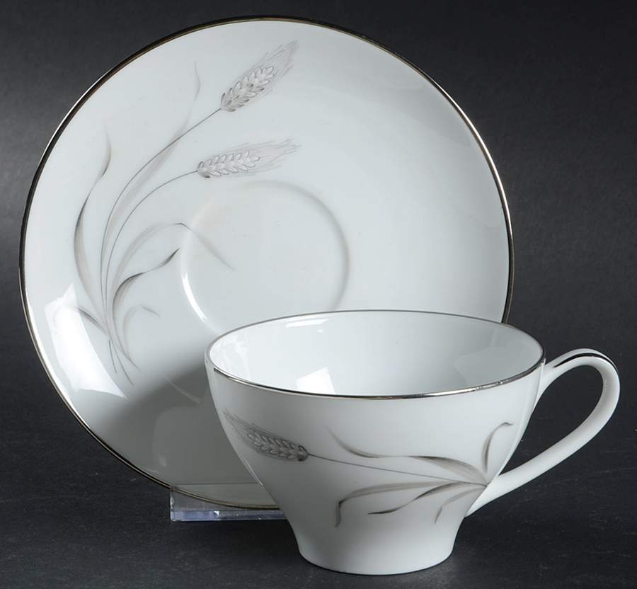 Prosperity Flat Cup & Saucer Set by Noritake-1