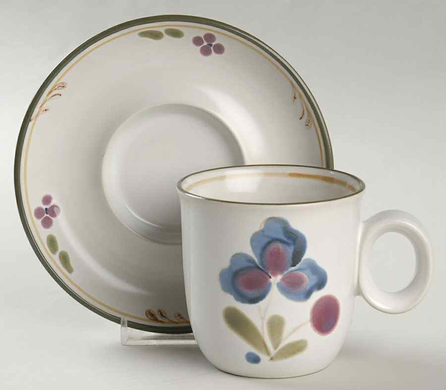 Providence Flat Cup & Saucer Set by Noritake-1
