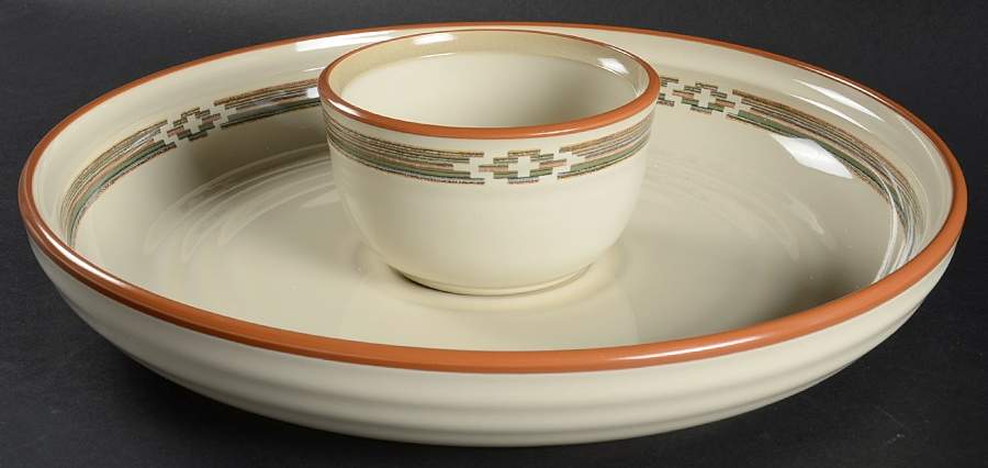 Pueblo Moon Chip&Dip (Dip Is Open Sugar/Dip/Individual Baker) by Noritake-1