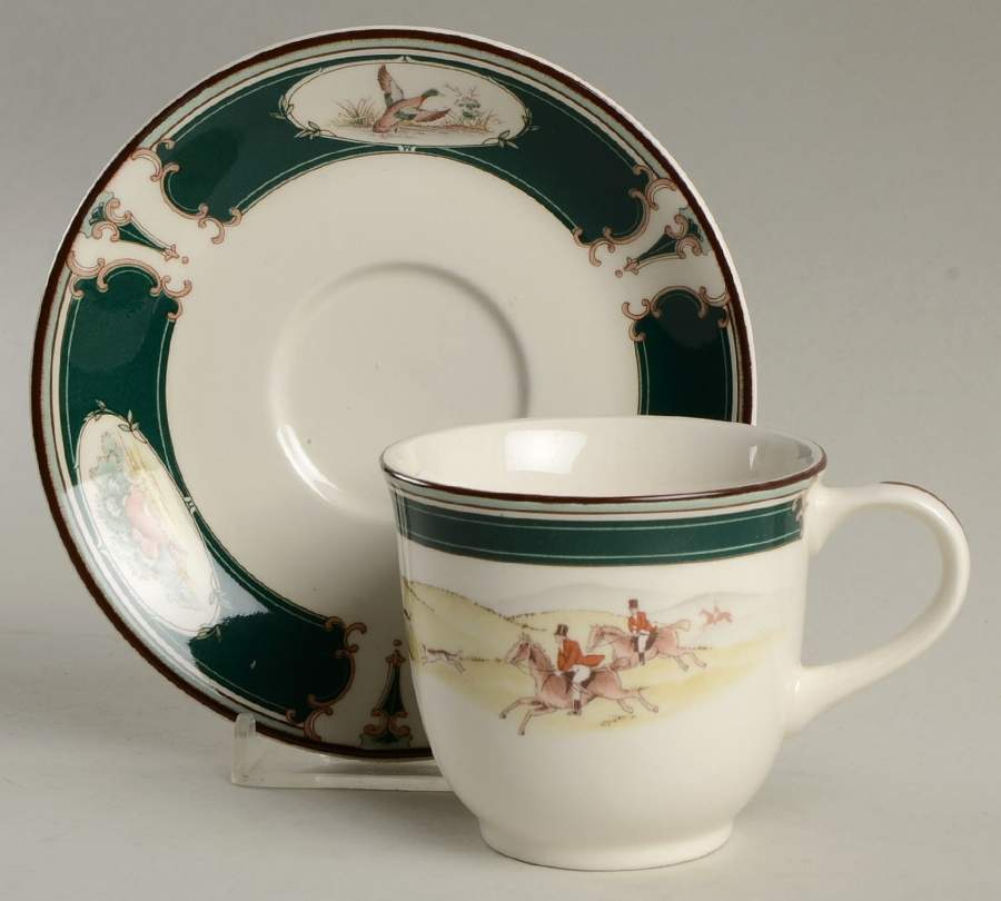Pursuit Flat Demitasse Cup & Saucer Set by Noritake-1