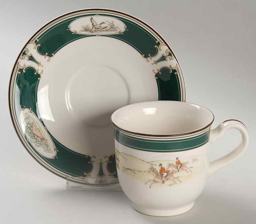 Pursuit Footed Cup & Saucer Set by Noritake-1