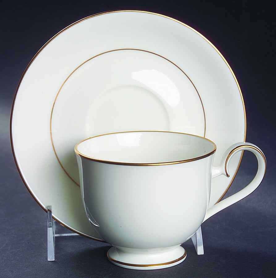 Purity Gold Footed Cup & Saucer Set by Noritake-1