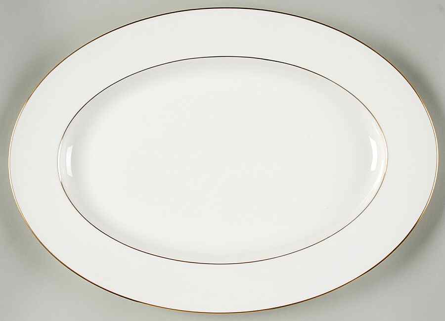 Purity Gold 16" Oval Serving Platter by Noritake-1