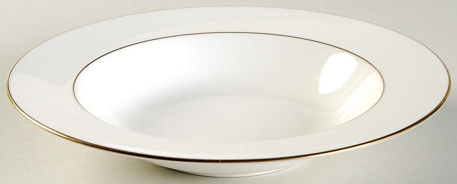 Purity Gold Rim Soup Bowl by Noritake-1