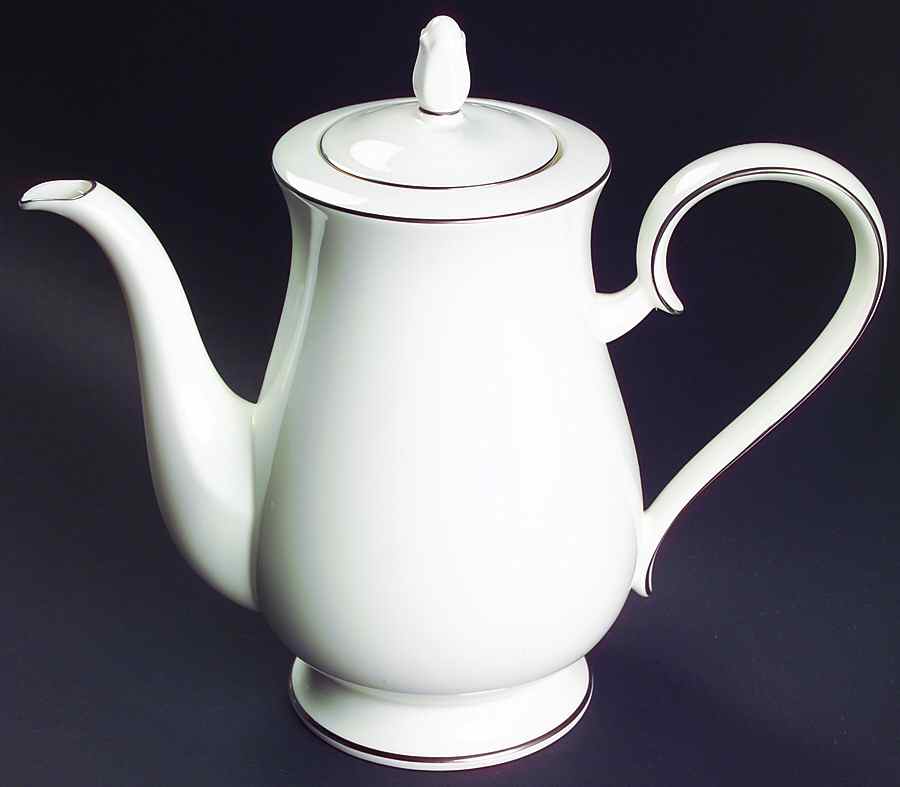 Purity White Coffee Pot & Lid by Noritake-1