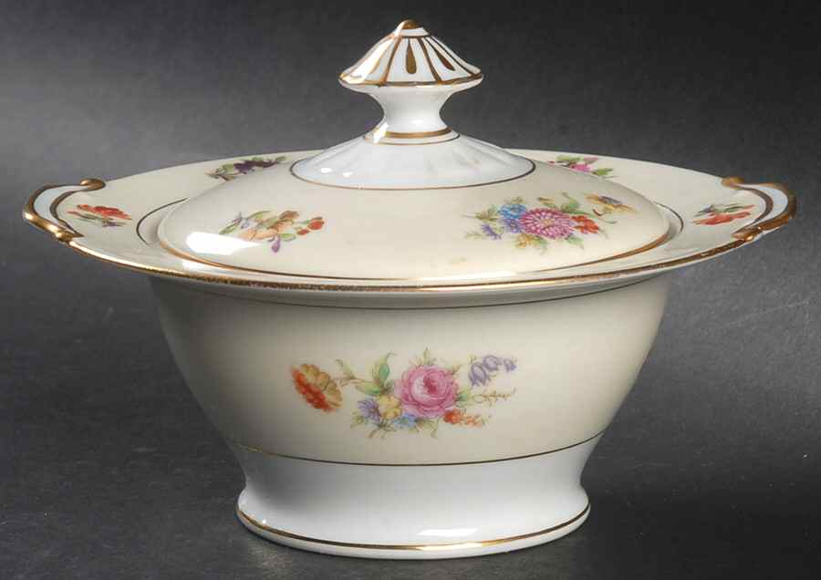 Queen Anne Sugar Bowl & Lid by Noritake-1