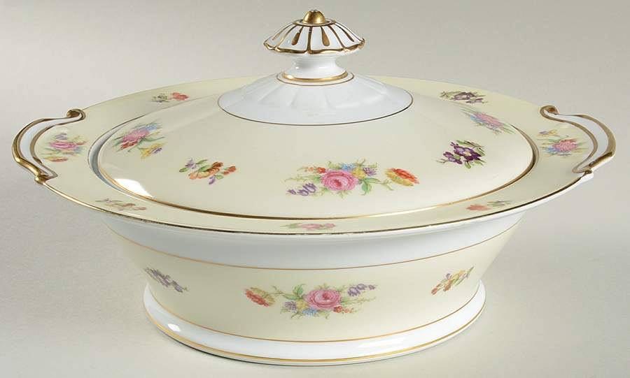 Queen Anne Round Covered Vegetable by Noritake-1