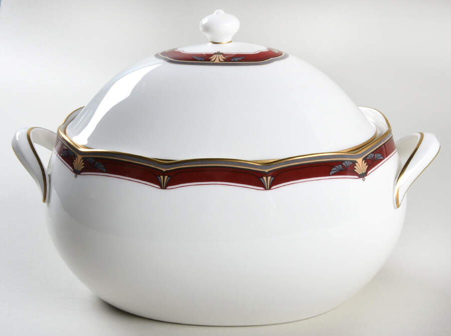 Queen's Splendor Oval Covered Vegetable by Noritake-1