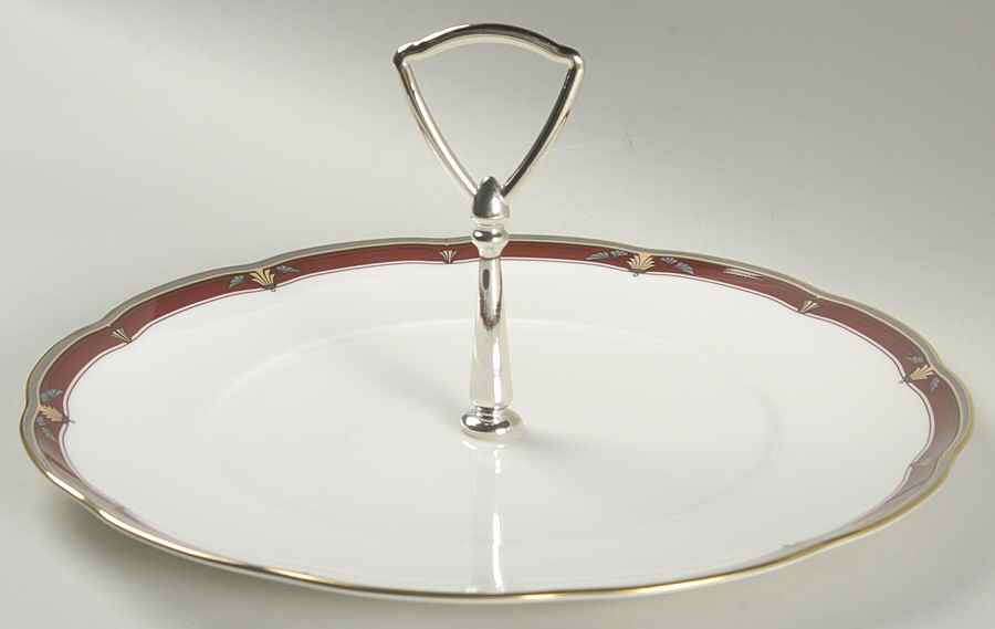 Queen's Splendor Round Serving Plate with Handle (DP) by Noritake-1