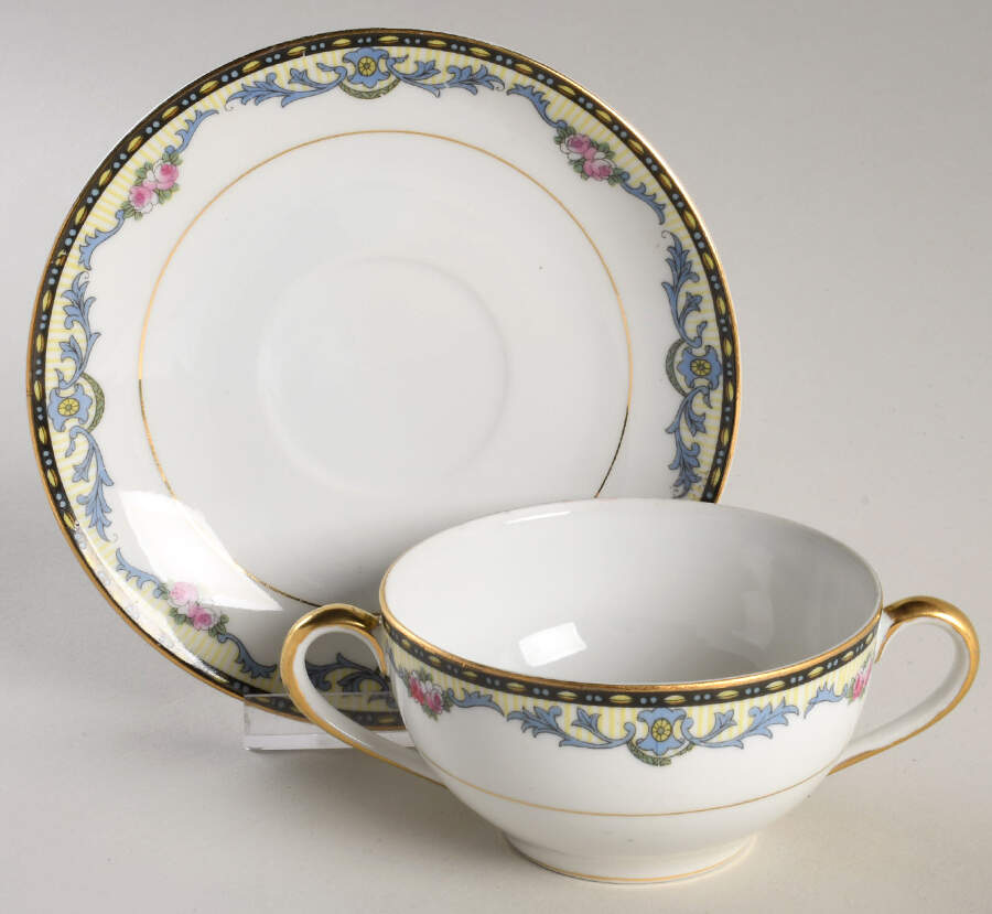 Radcliffe Flat Bouillon Cup & Saucer by Noritake-1