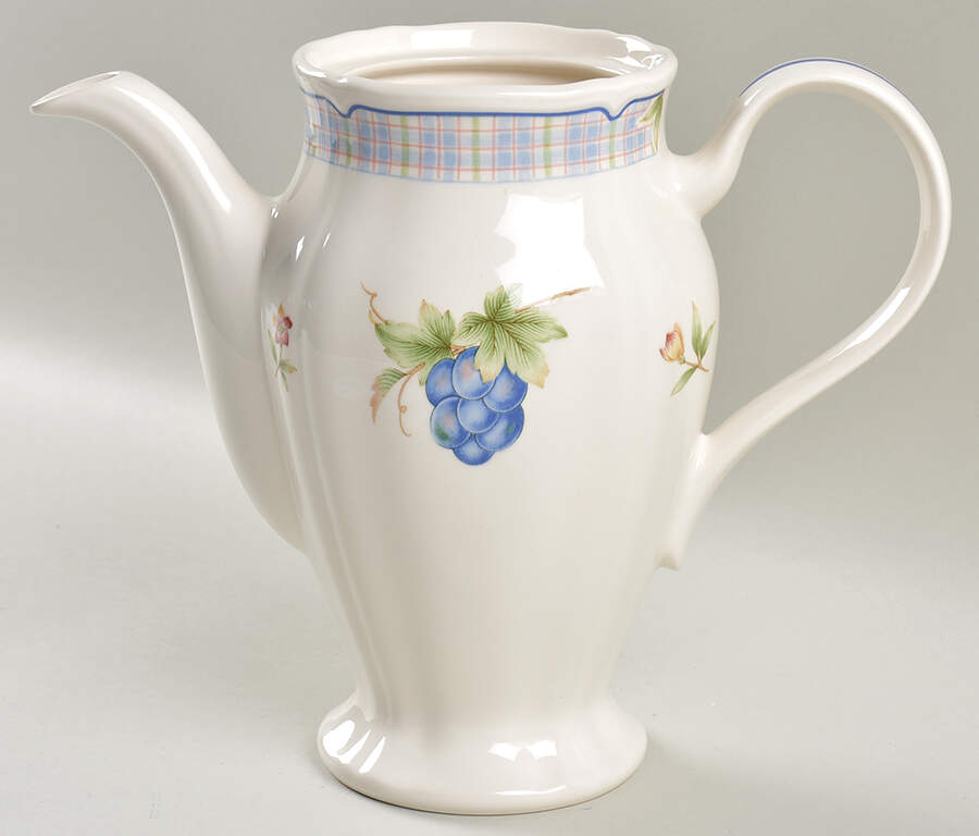 Rainbow Fruits Tea/Coffee Pot No Lid by Noritake-1