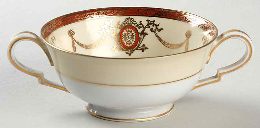 Rainbow Footed Cream Soup Bowl by Noritake-1